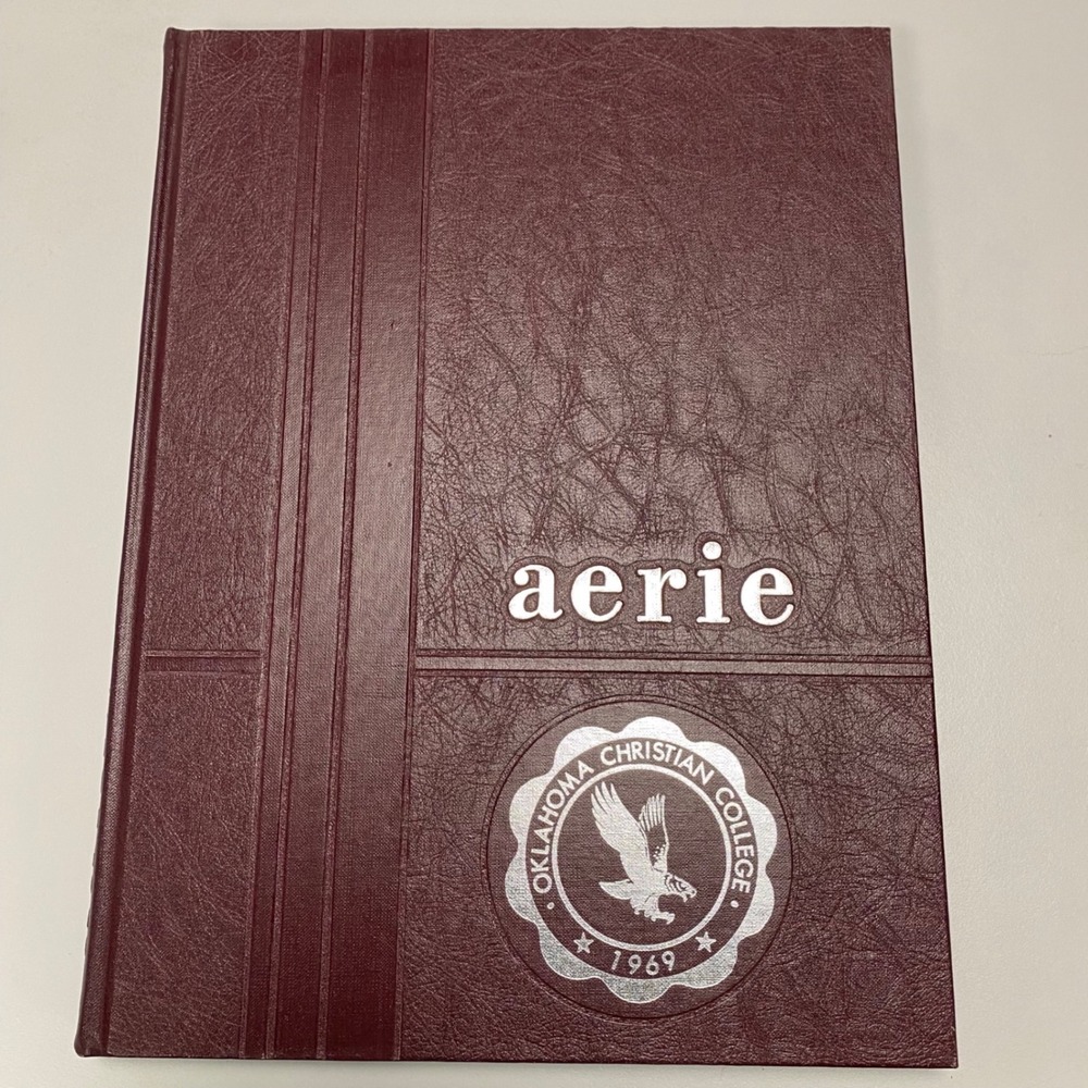 1969 Oklahoma Christian College Aerie Yearbook Vintage Oklahoma City University